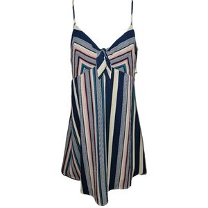 NWT Francesca's TrixxClothingCo. Colorful Vertical Stripe Adjustable Strap Dress